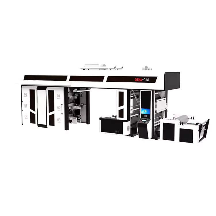 6 na Kulay ng High-Speed ​​Semi-Servo Ci Flexo Printing Machine