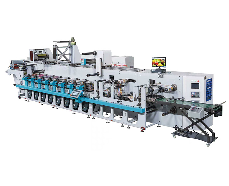 8 Color Horizontal Type Flexographic Printing Machine