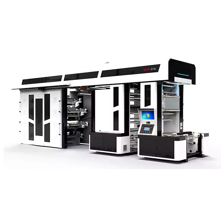 8 Kulay ng Flexographic Printing Press na Na-customize Para sa Shopping Bag Printing