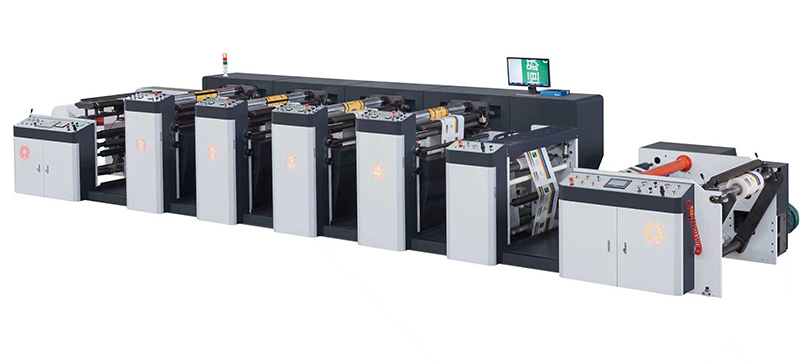 Flexographic printing machine