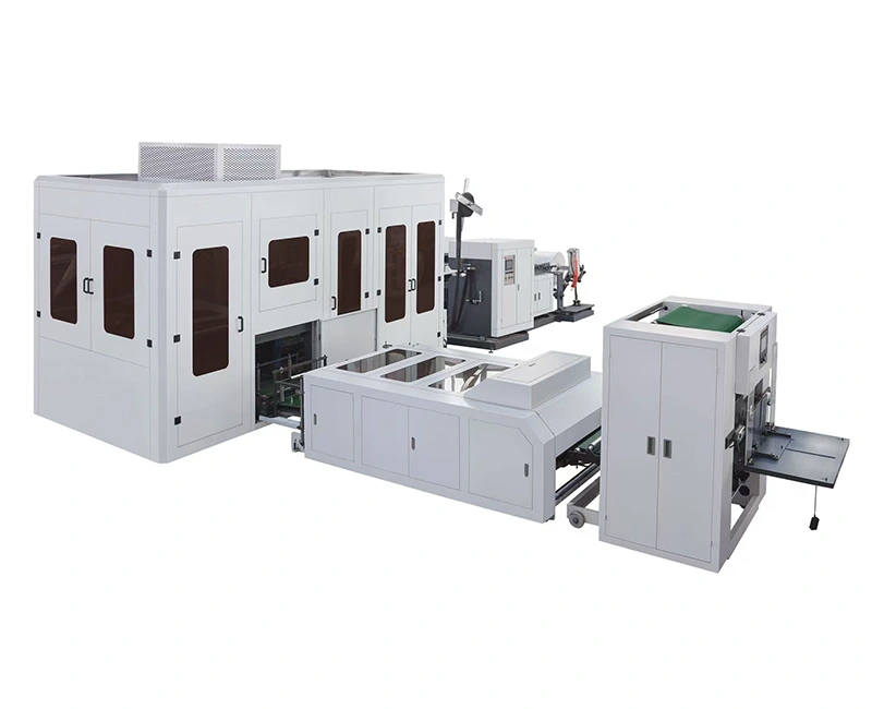 Ultrasonic Non-woven D-Cut at Box Type Bag Making Machine